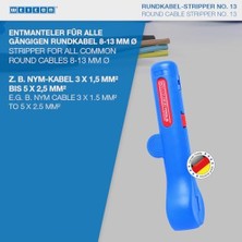 Teknocan 52000013 Yuvarlak Kablo Sıyırıcı No. 13 Kablo Soyucu, 6-13 mm Arası Yuvarlak Kablolar Için