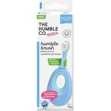 Teknocan The Humble Co. - Humble Brush Baby Bebekler Için Alıştırma Diş Fırçası - Mavi (Tavsiye Yaş 6+ Ay - 2 Yaş)