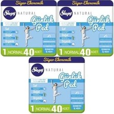Teknocan Natural Günlük Ped Normal 40X3 120 Adet