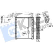 Teknocan Kalorifer Radyatörü Transit Custom Heater Core Kal 353835