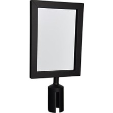 Teknocan Winco CGSF-12K Stanchion Üst Işaret Çerçevesi, Siyah, Orta