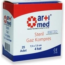 Teknocan Artımed Gazlı Kompres 25 Lı