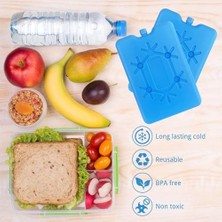 Teknocan Buz Paketleri, 4 Adet Yeniden Kullanılabilir Soğutucu Paket, Ince ve Hafif Yemek Kutusu Buz Paketleri, Uzun Süreli Soğutucu Buzs Blokları, Iş, Okul, Piknik, Kamp Için Gıdaları Taze Tutar