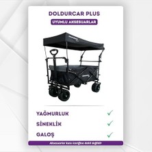 Teknocan Plus Katlanabilir | Uv Engelleyici Gölgelik Tente | Büyük Tekerlekli Plaj ve Kamp Arabası | Çocuk ve Yük Taşıma Arabası | Bahçe, Seyahat Için Katlanabilir Hafif Alışveriş Arabası