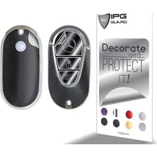 Teknocan Ipg 2021–2025 C E S Glc Cle Eqe Eqs Sl Serisi Uyumlu Smart Key Koruyucu – Dekoratif Seti (Kılıf Değildir) (Siyah Karbon Fiber)