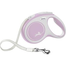 Teknocan Flexı Yeni Konfor Geri Çekilebilir Köpek Tasması (Tape), Ergonomik, Dayanıklı ve Dolaşmayan Evcil Hayvan Yürüyüş Tasma 55 Lbs'ye Kadar Köpekler Için, 16 Ft, Orta, Pembe/gül