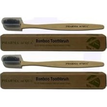 Teknocan Pharma Acqua Bambu Diş Fırçası, Yumuşak KILLAR,%100 Biyobozunur Doğal Sap, 2'li Paket