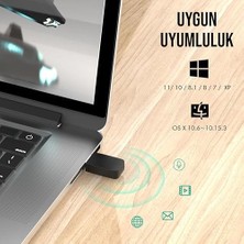 Teknocan Mini USB Wifi Adaptör 300 Mbps Uyumlu (W-1)