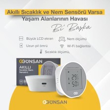 Teknocan Akıllı Wifi Sıcaklık & Nem Sensörü & Smart Life Uyumlu