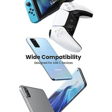 Teknocan 2.0 Usb-A & Usb-C Örgülü Şarj ve Data Kablosu, 1 Metre, Siyah, 60126