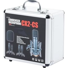 Teknocan Cx2 Yüksek Kaliteli Condenser Stüdyo Ses Kayıt Mikrofon Seti Geniş Diyafram