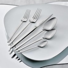 Teknocan Elegance Glacial Platin 12 Kişilik 84 Parça Çatal Kaşık Bıçak Takımı
