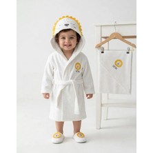 Panfilia %100 Pamuk Bebek Bornoz Havlu Terlik 3'lü Set
