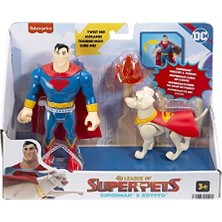 Teknocan Dc Comics Imaginext Dc League Of Super Pets Kahramanlar ve Hayvanlar Superman & Krypto