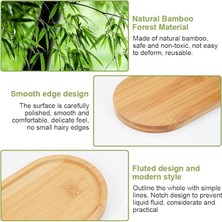 Teknocan 4’lü Bambu Servis Tepsisi Seti – Doğal Ahşap Bambu, Yuvarlatılmış Kenarlı, Kahvaltı Tepsisi, Sunum ve Servis Için Çok Amaçlı, Dayanıklı, Şık ve Modern Bambu Tepsi Seti