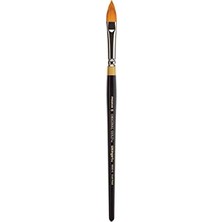 Teknocan B-100 Premium 4 Adet. Orijinal Altın 9930 Serisi Oval Çiçekli Petal Fırça Seti, Akrilik, Yağ, Boya, Kısa Saplı, 4 Fırça Için Sentetik Altın Taklon Boyutlar: 2, 6, 8, 10
