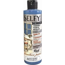 Rich Selfy Decor Vernikli Boya Napolyon Mavi 836 240 cc Yüksek Kalite Özellikli Mobilya Boyası