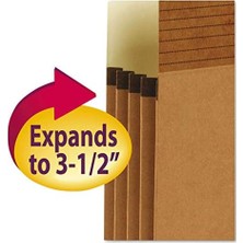 Teknocan Easy Grip® Dosya Cebi, Düz Kesim Tablet, 3 – 1/2 Inç Genişletme, Yasal Ölçü, Ters Düşme, Kutu Başına 25 (73210)