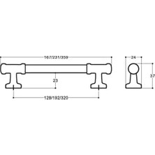 Teknocan 4660 Modern Kulp Rose Renk 128 mm Rose Tek Ebat SSY4660 0128 Rs-Rs