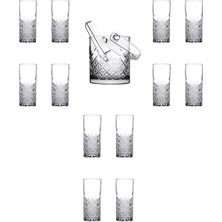 Teknocan 13 Parça Rakı Bardağı ve Buz Kovası Seti