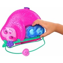 Teknocan Polly Pocket™ Tembel Hayvan Ailesi 2'si 1 Arada Kompakt Çanta Polly ™ Bebekler ve Oyun Seti, Seyahat Oyuncakları, Tembel Hayvan Ailesi 2'si 1 Arada Kompakt Çanta HRD40