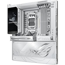 Teknocan Rog Crosshaır X870E Glacıal Amd X870E Am5 Anakart, Ddr5 9200, 2x Usb4, 7x M.2, Wifi 7, Bluetooth, 2x 10GBIT Lan, Eatx, 24+2+2 Güç Aşamaları