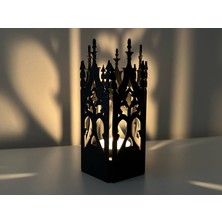 Other Gotik Katedral Tasarım Gölge Şamdanı-Gothic Tealight Holder