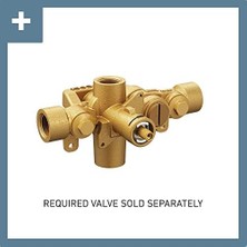 Teknocan T3291 Align Moentrol Volume Control Modern Shower Valve Kit, Valve Required, Chrome