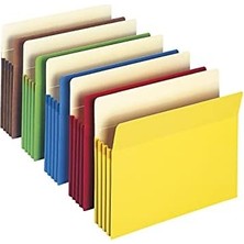 Teknocan Dosya Cep, Düz Kesim Tab, 3-1/2 Inç Genişlik, Mektup Boyutu, Çeşitli Renkler, Kutu Başına 25 (73890)