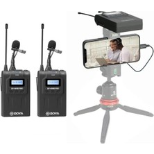 Teknocan Boya By-Wm8 Pro-K2 Uhf Çift Kanallı Kablosuz Mikrofon Sistemi