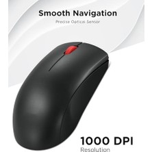 Teknocan Kablosuz Fare (WL150) - 2.4g Usb-A Çok Yönlü Ergonomik Fare - 3 Milyon Tıklama, 1.000 Dpı - Taşınabilir Kompakt Kablosuz Tasarım - Bilgisayar ve Dizüstü Bilgisayar Aksesuarları