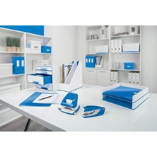 Teknocan 41850036 Wow A4 Colorclip Sıkıştırmalı Dosya, Metalik Mavi