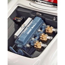 Teknocan Model Set 67718 '53 Chevrolet® Corvette® Roadster 1:24 Ölçekli Yapısız/boyasız Plastik Model Kiti Contacta Profesyonel Tutkal, Boya Fırçası ve Seçilmiş Aqua Renkli Boyalar