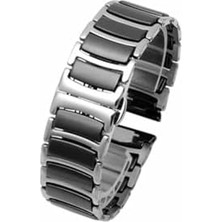 Teknocan - ile Uyumlu Galaxy Gear S2 / 3 41MM Kordon Çerçeveli Seramik Metal Kordon