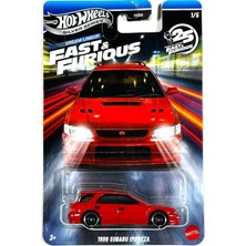 Teknocan Gümüş Serisi Hızlı ve Öfkeli Rüya Dizilimi - 1999 Subaru Impreza [kırmızı] 1/5-1:64 Ölçekli Diecast Oyuncak Araç