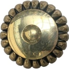 Teknocan Çap 40MM Sarı Düğme Kulp/doğal Taş