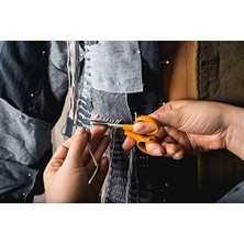 Teknocan Kavisli Bıçaklı Manikür/nakış Makası, Toplam Uzunluk: 10 Cm, Sağ ve Sol Elini Kullananlar Için, Paslanmaz Çelik Bıçaklar/plastik Saplar, Klasik, 1005144