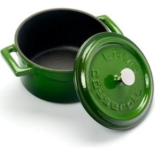 Teknocan Metal Döküm Mini Tencere, 10 Cm, 0.35 L Hacim, Yeşil
