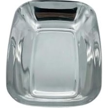 Teknocan Paslanmaz Çelik Kayık Tabak Kase, 18/10-304 ÇELIK,14X10 Cm, Gümüş, Çerezlik, Meze ve Salata Sunumu, 1 Adet