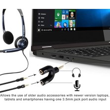 Teknocan 3.5mm Ses Ayırıcı Dönüştürücü, Kulaklık ve Mikrofon Çoklayıcı Switch, Ses Splitter Adaptör AL4456