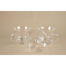 Teknocan Amberhaus Borosilikat Cam Kupa Seti - 250 ml Kapasiteli - Şık ve Dayanıklı Tasarım - 3 Parça
