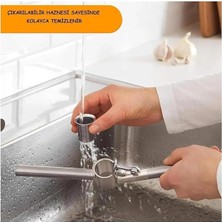 Teknocan Sogud Paslanmaz Çelik Sarımsak Ezici – Ergonomik Saplı Sarımsak Presi, Dayanıklı Sarımsak Öğütücü ve Sarımsak Kesici, Kolay Temizlenen Mutfak Aleti, Pratik Sarımsak Ezme Aparatı