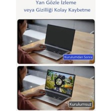 Teknocan 15.9 Inç Laptop ve Notebook ile Uyumlu Gizlilik Filtresi Privacy Screen Anti-Spy Film 35.5X20.1CM Yan Açı Karartma Göz Koruma Anti Glare Uv Koruma Parmak Izi Önleyici (15.9 Inç)