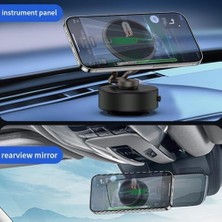 Teknocan Elektrikli Vakumlu Manyetik Telefon Tutucu – Type-C Destekli Güçlü Vakum Emme, 360° Döner, Araç, Ev, Ofis, Spor Salonu Için Sağlam Telefon Sabitleyici