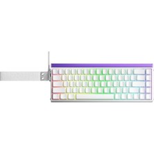 Teknocan Aula Hero 68 He Manyetik Klavye Trigger Switch 8000Hz Rgb Neon Tkl Hot Swap Oyuncu Klavyesi Beyaz