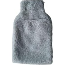 Teknocan Sıcak Su Torbası Yan Cepli Gri Peluş Termofor 27X17X2CM 750ML