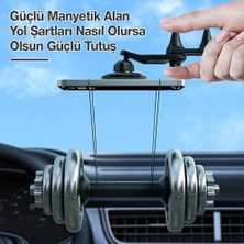 Teknocan Bix Bxch6 Çift Havalandırma Klipsli ve Destek Kollu 360° Derece Ayarlanabilir Araç Telefon Tutucu