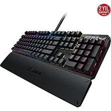 Teknocan Asus Tuf Gaming K3 Rgb Red Switch Mekanik Kablolu Gaming (Oyuncu) Klavye