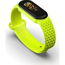 Teknocan Mi Band 6 Ile Uyumlu Desenli Prm Kayış (Fıstık Yeşil)