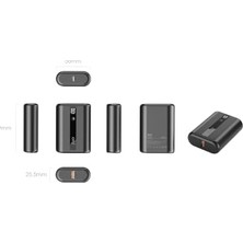 Teknocan 22.5W 10000MAH LED Ekranlı Mini Powerbank Taşınabilir Hızlı Şarj Cihazı
